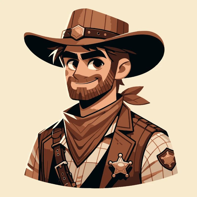 Karikatur Sheriff
