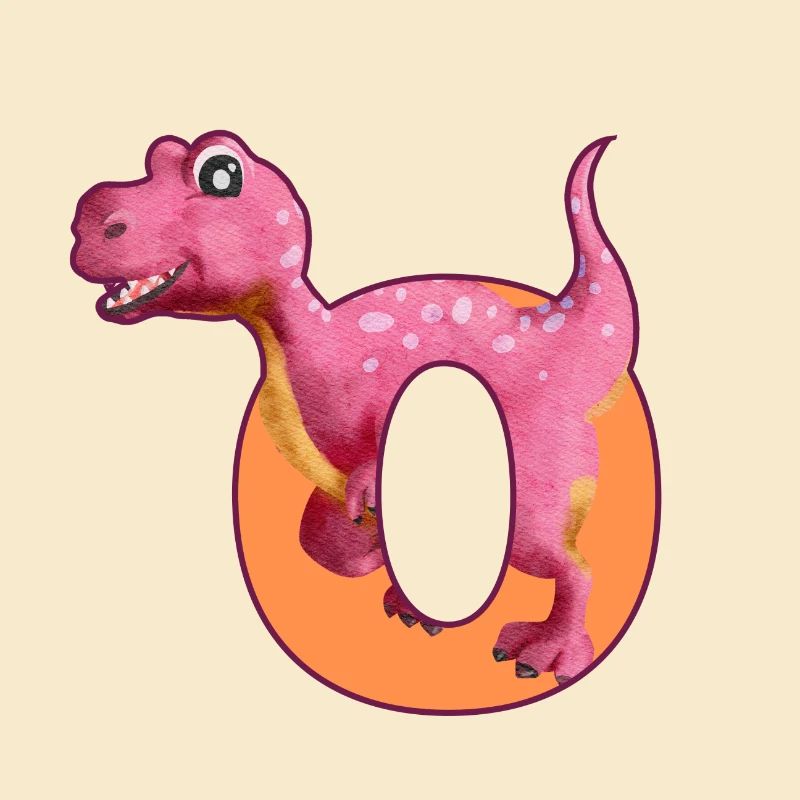 O - DINOSAUR, customizable