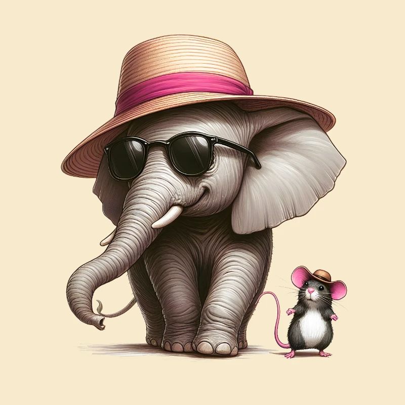 Elefant mit Maus
