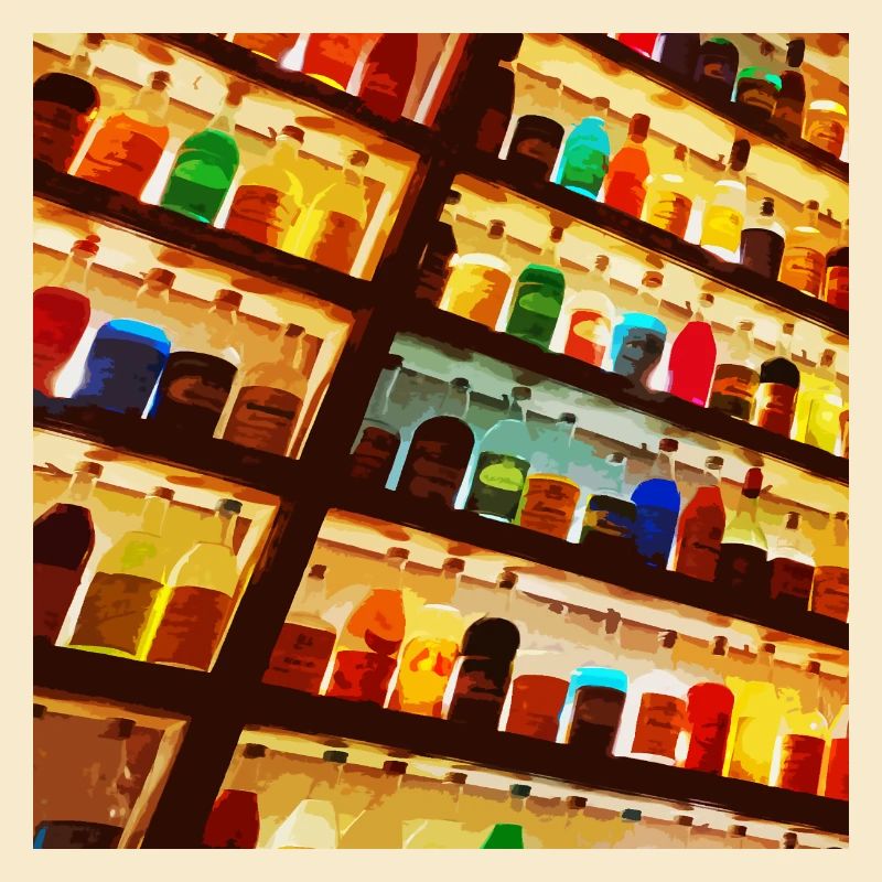 Bunte Flaschen