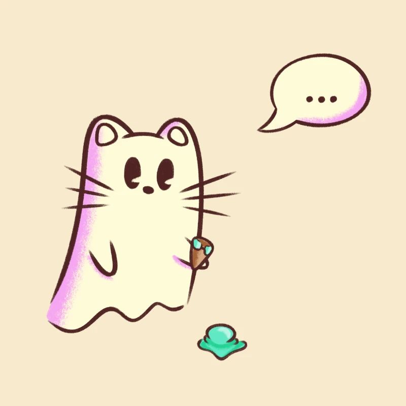 Ghost Cat laisse tomber de la glace - Oups