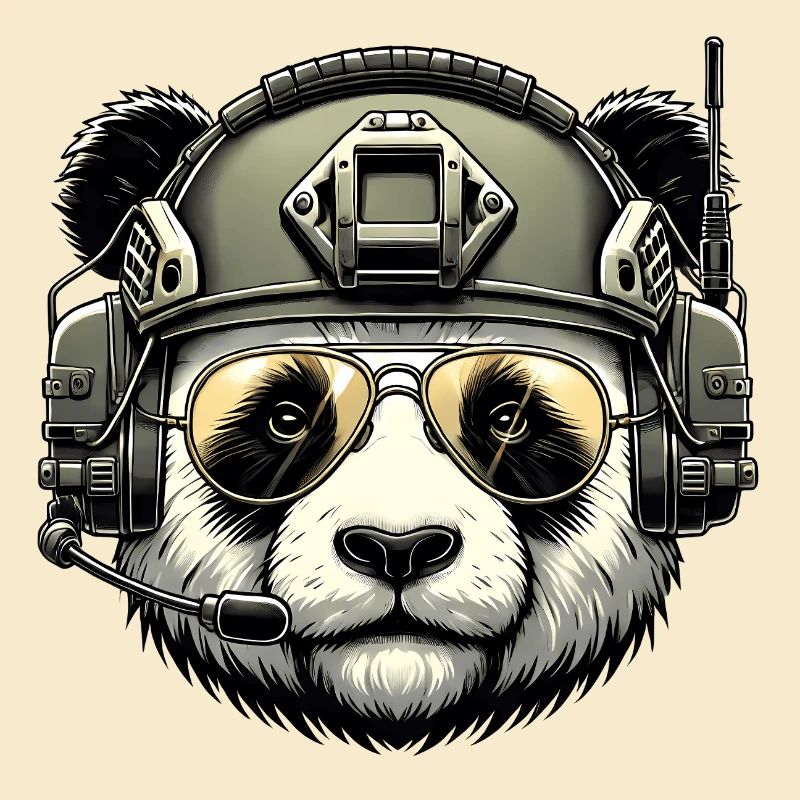 Panda Militär Armee Design