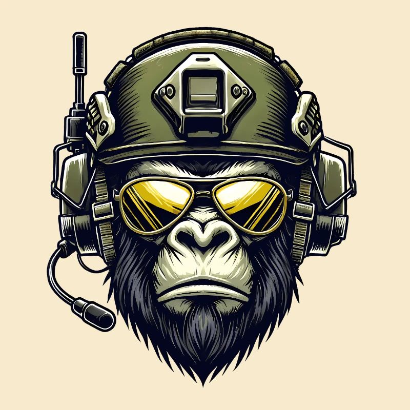 Gorilla Militär Design
