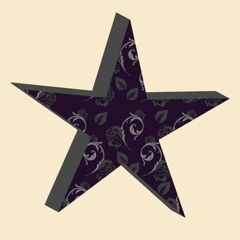 sternenmuster goth, floral