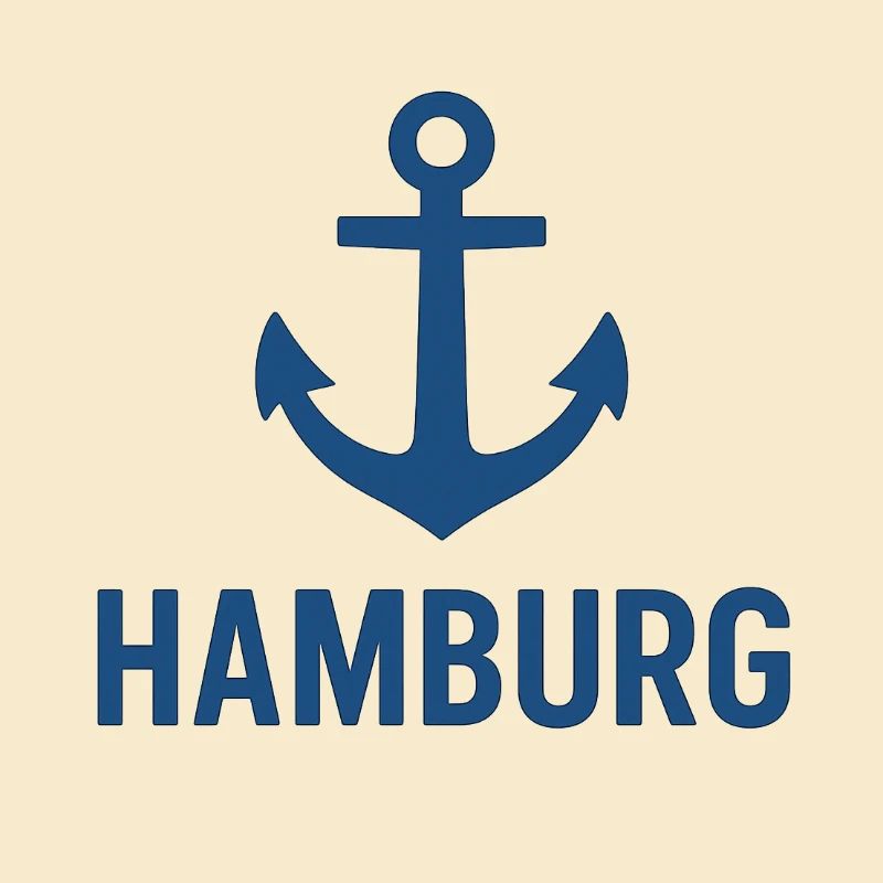 Hamburg mit Anker