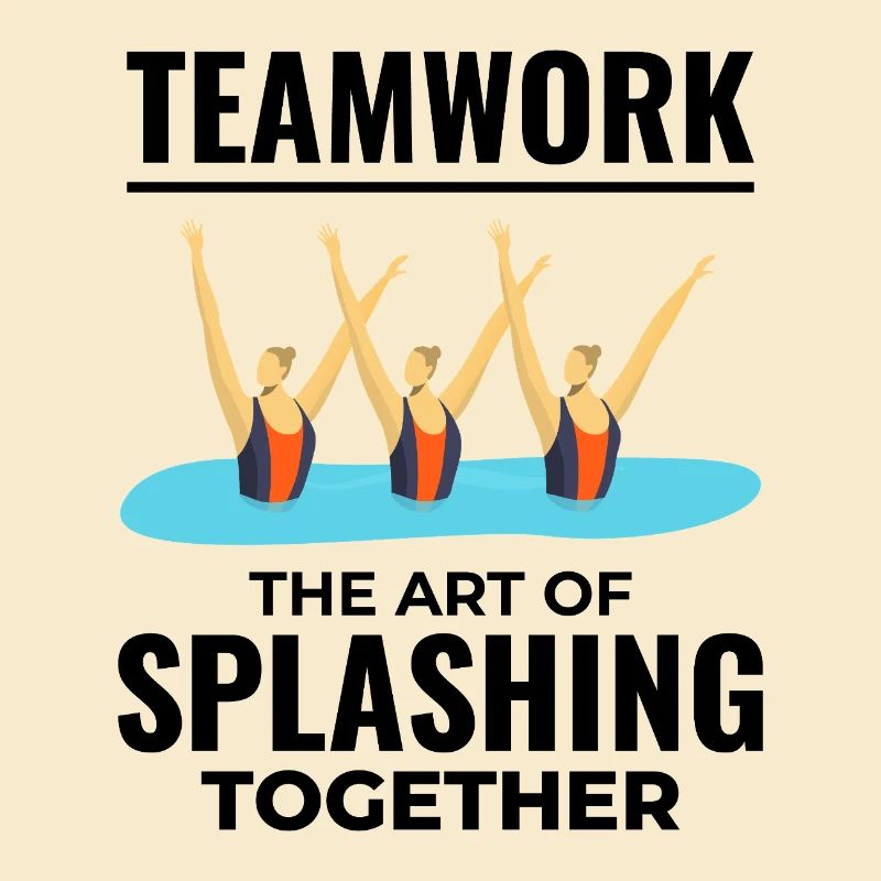 Triumphales Design der Synchronschwimmer