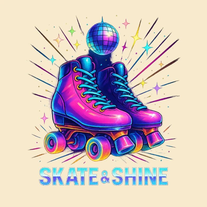Neon Roller Derby Stil