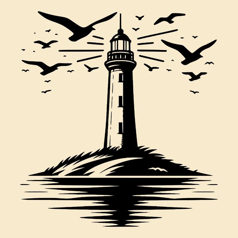 Lighthouse Tattoo Coastal Light for Coast Guard