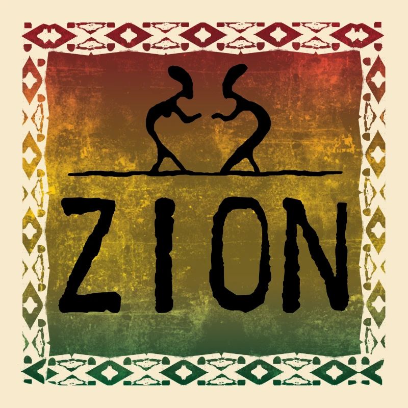 Silhouette de Zion Dance aux couleurs reggae