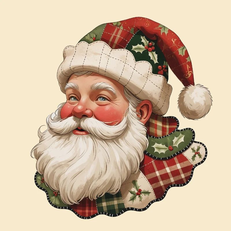 Patchwork Père Noël Vintage Flair