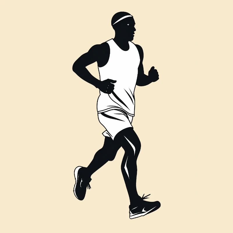 Runner - Cooles Silhouetten-Logo