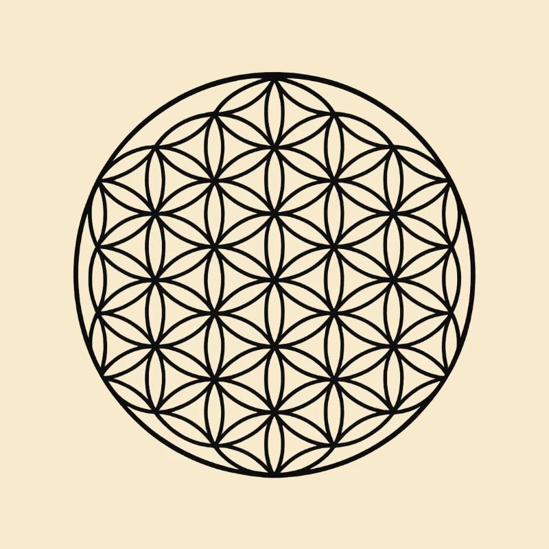 Conception de cercle de fleur de vie