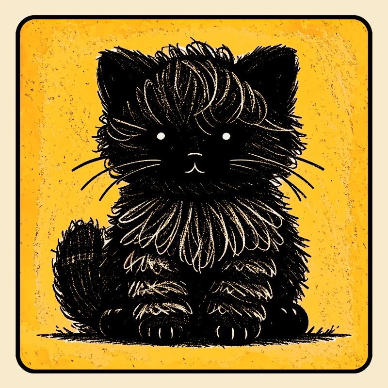 WuschelKatze (Gelb)