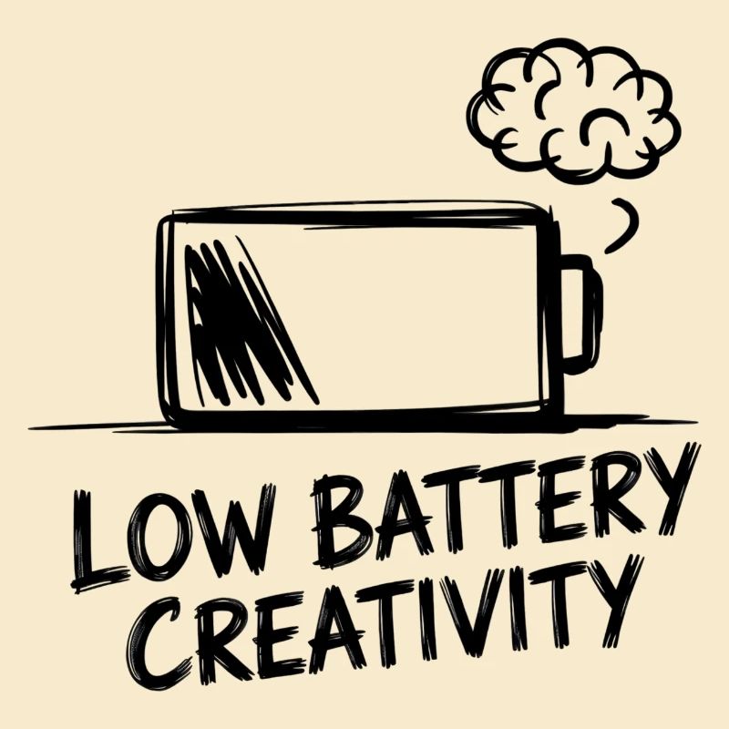 Low Battery Creativity – Battery empty, ideas gone