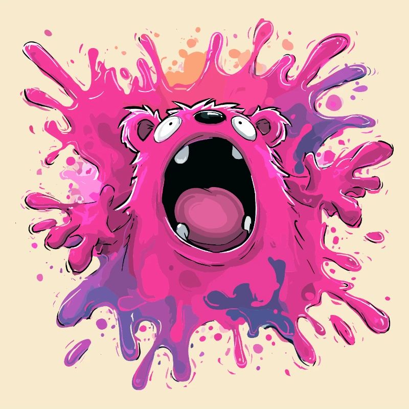 Farbexplosion Monster