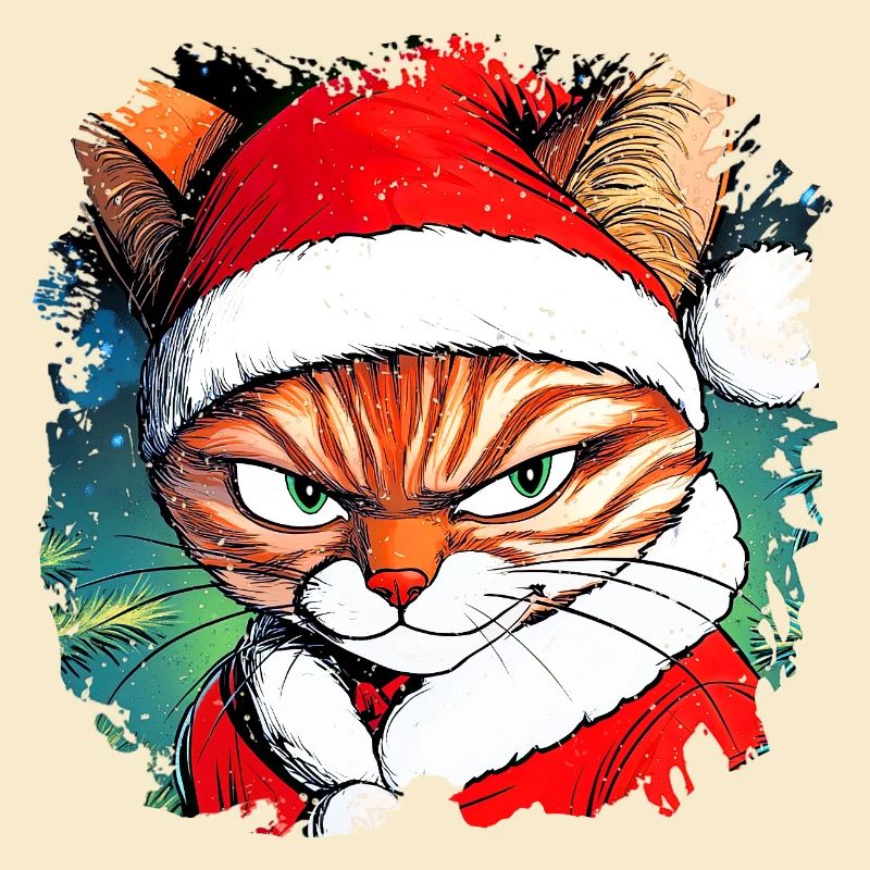 Weihnachten Katze