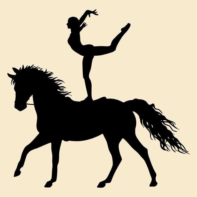 Acrobaties de saut Cheval d’équitation coloré