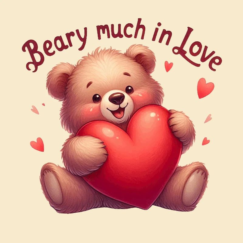 Teddy bear with a heart for lovers