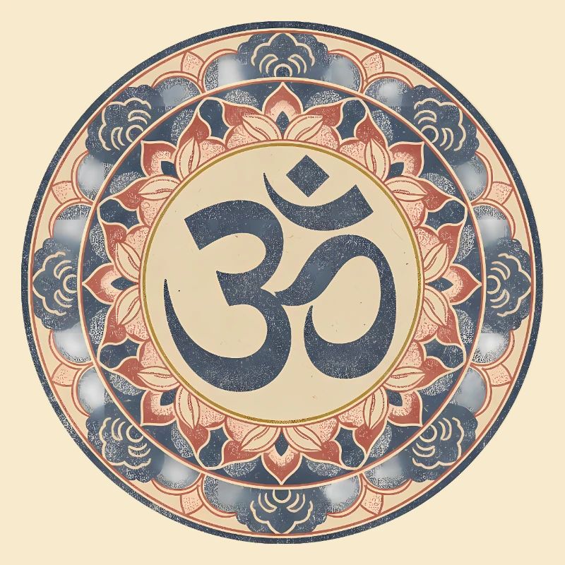 Om Mandala Zen Pattern