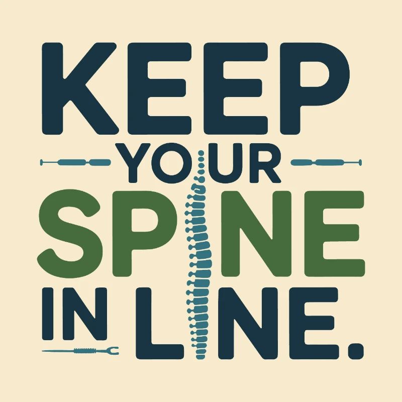 Chiropractor Keep Your Spine In Line Professional 