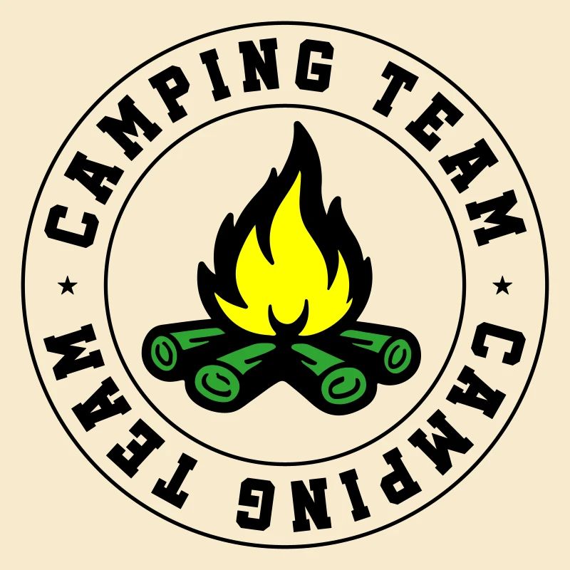 Camping Team Campfire