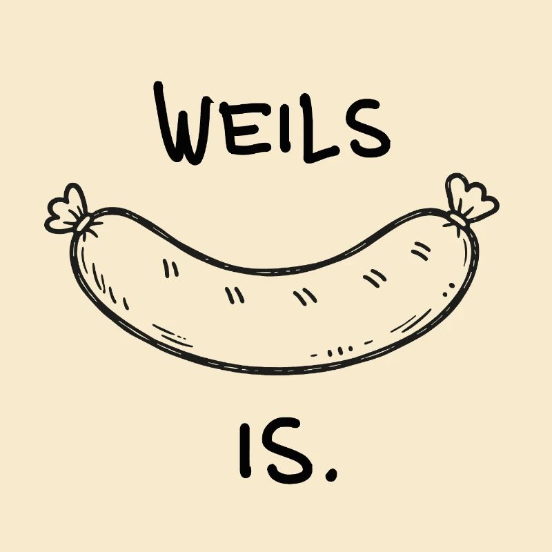 Weils Ist Wurst Illustration