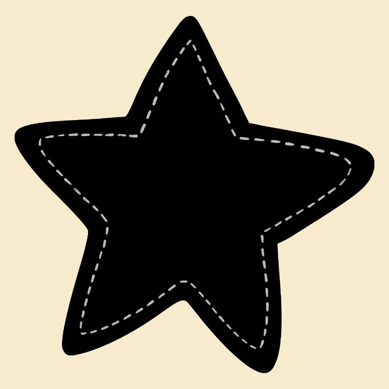 Umriss des gestickten Sterns