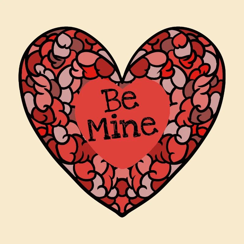 Mosaïque complexe de cœur Sois À Moi