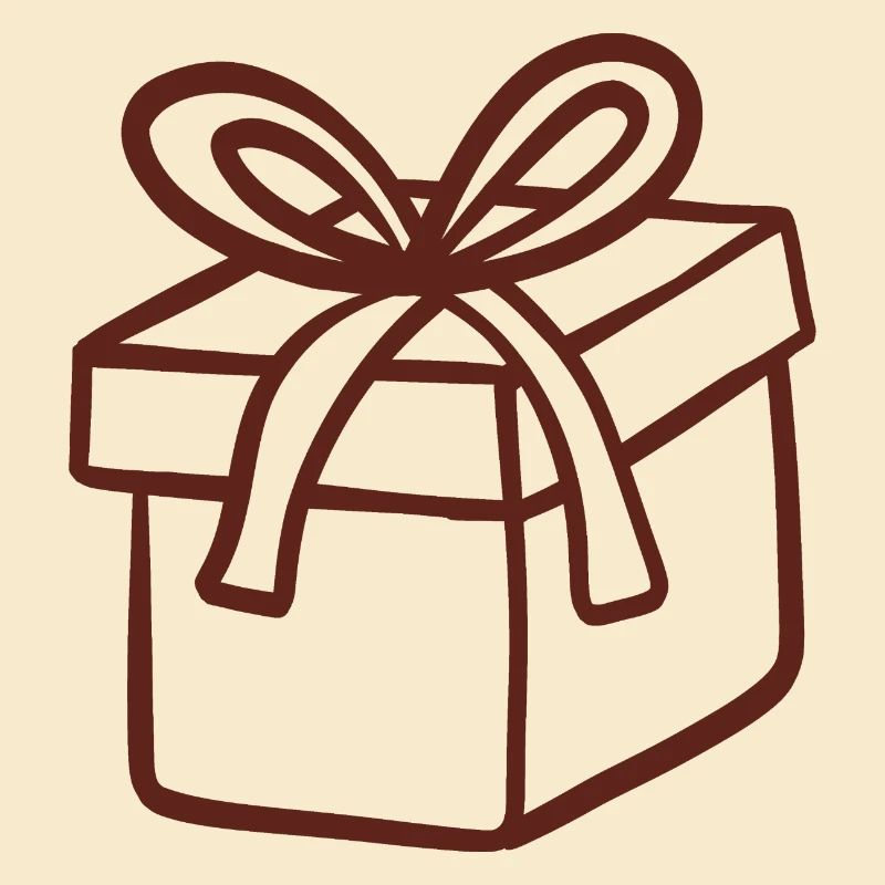Rustic Hand-Drawn Gift Box