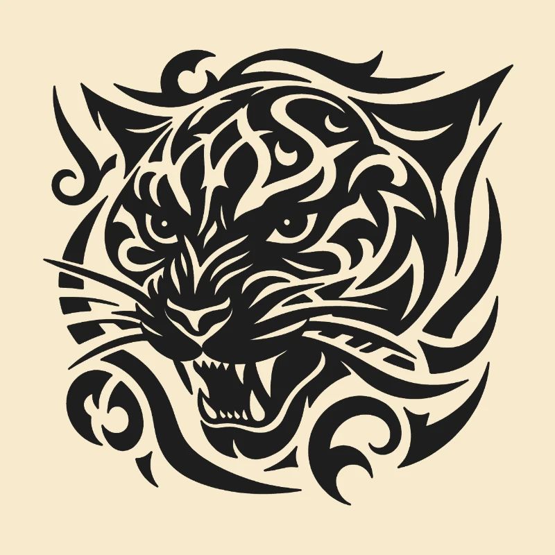 Tiger-Stammesmuster