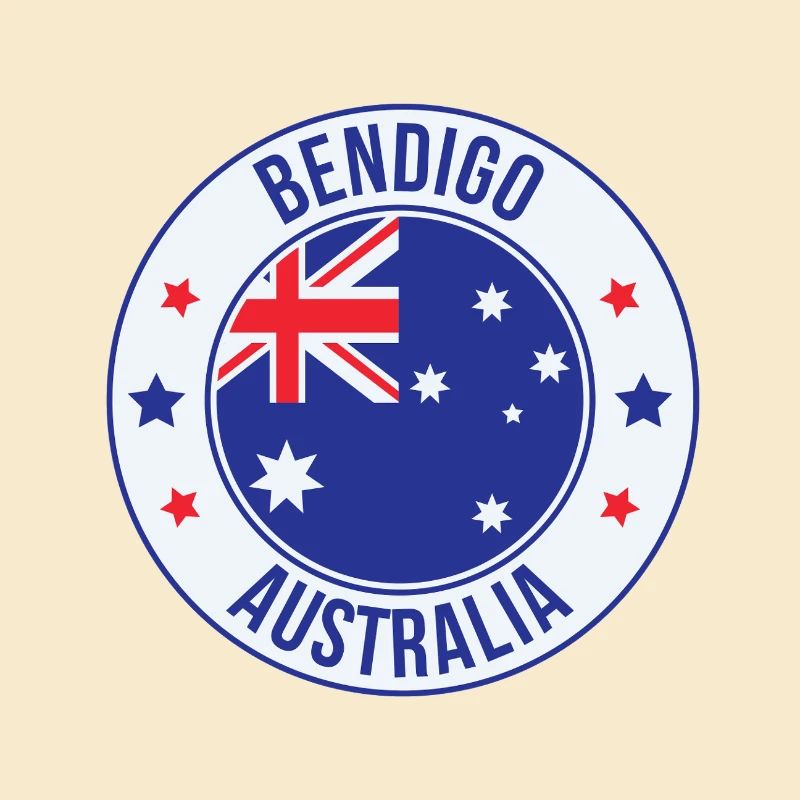 Bendigo-Australien-Emblem