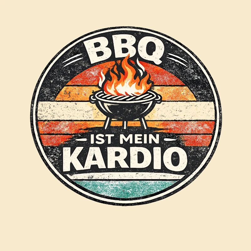 BBQ Kardio Retro-Emblem