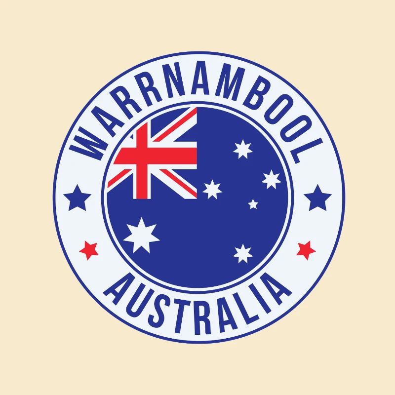Warrnambool Australien Rundabzeichen