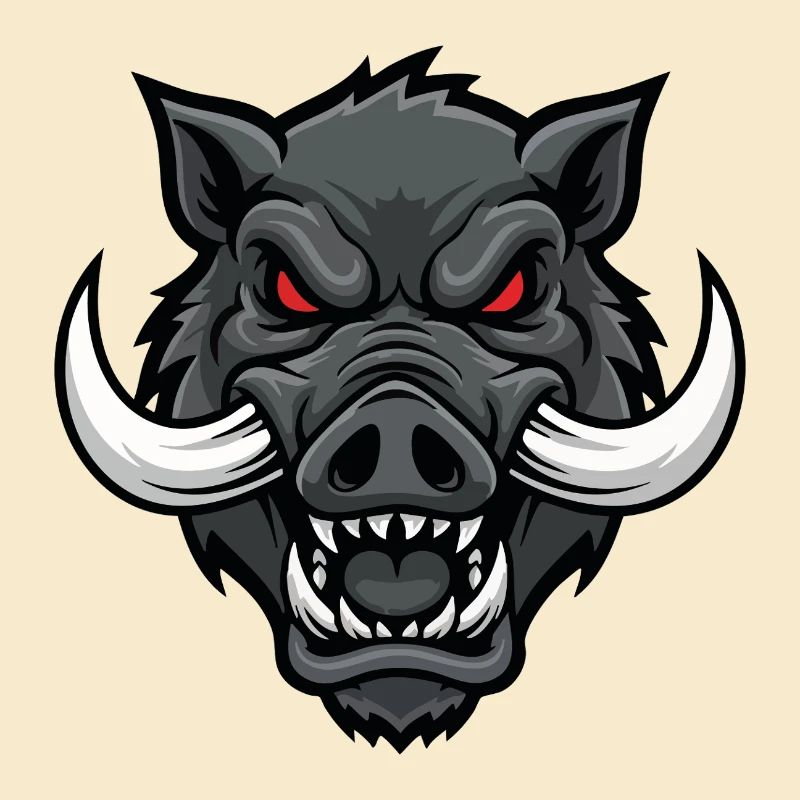 Alpha Boar Wrath Maskottchen-Maskottchenkopf