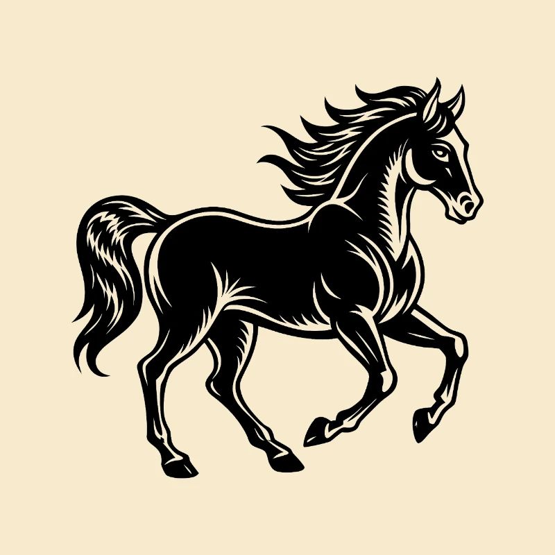 Cheval au galop
