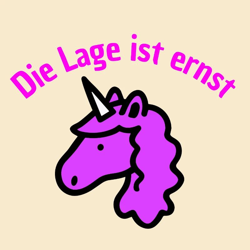 DIE LAGE IST ERNST, LILA EINHORN! LUSTIGER SPRUCH