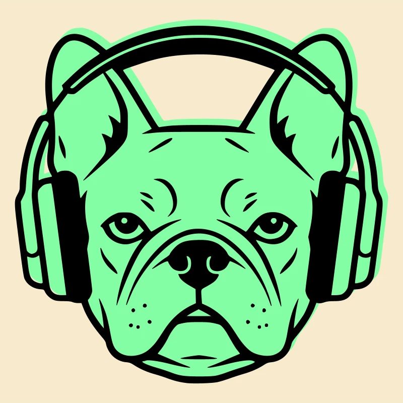 Frenchie DJ Kopfhörer Musik