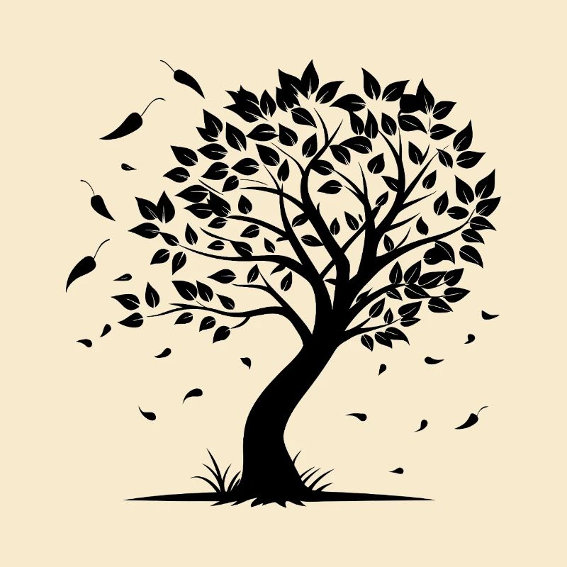 Baum mit Wind