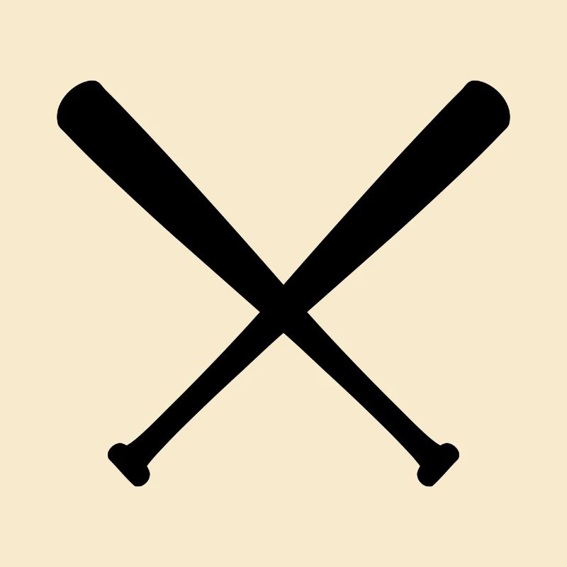 Bats de baseball croisés