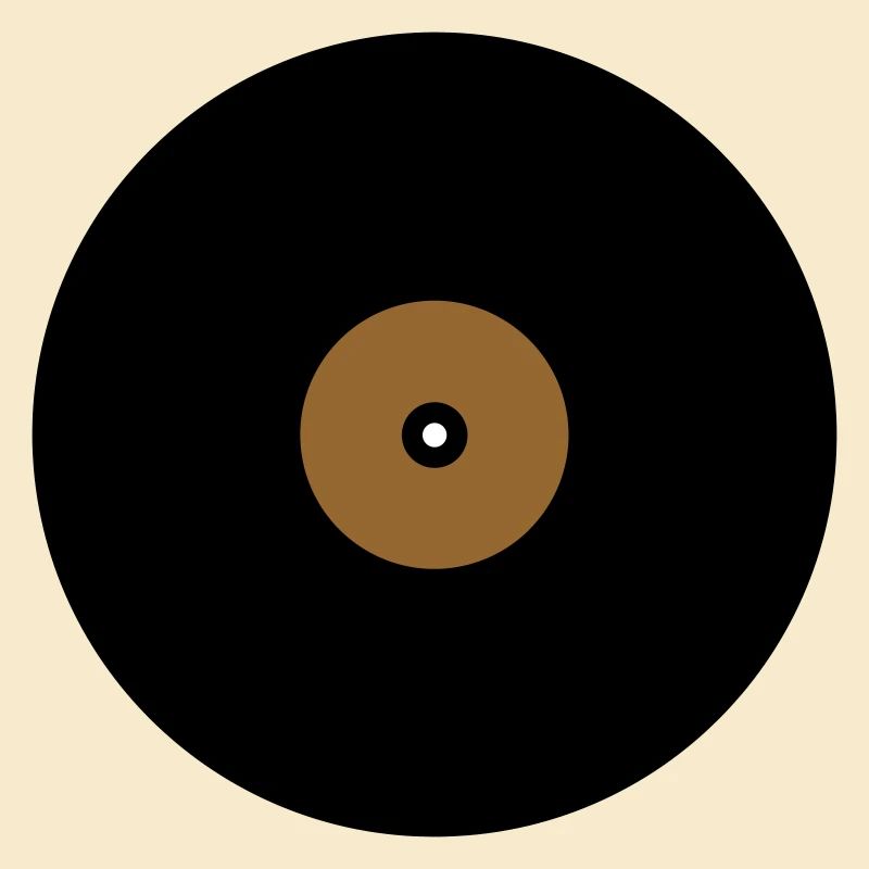 Base de boîte de texte en cercle de disque vinyle
