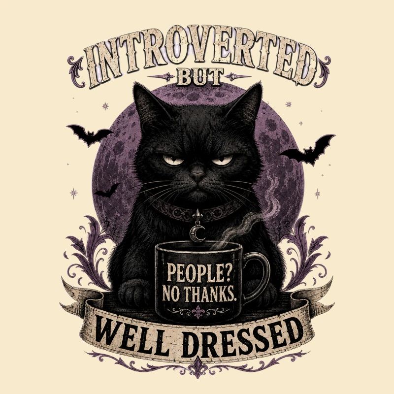 Introverted But Well Dressed Cat