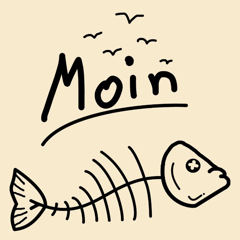 Moin Möwen Fisch Meer