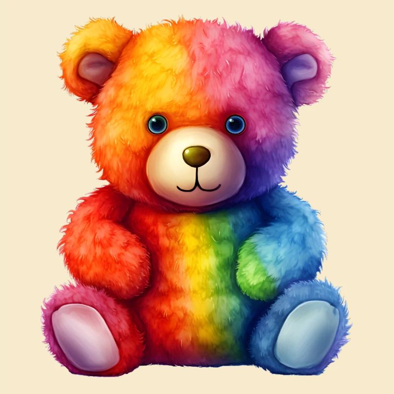 Regenbogen Plüsch Bär Umarmung