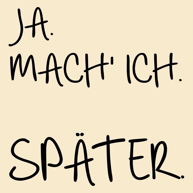 Prokrastination SPÄTER