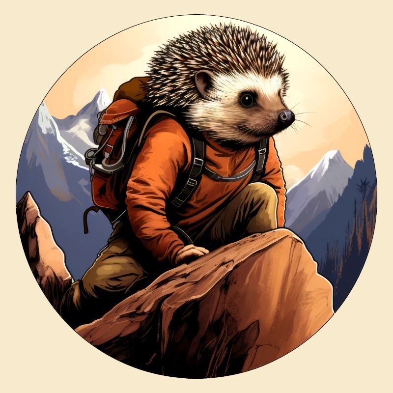 Igel Bergsteiger / Wandern Igel