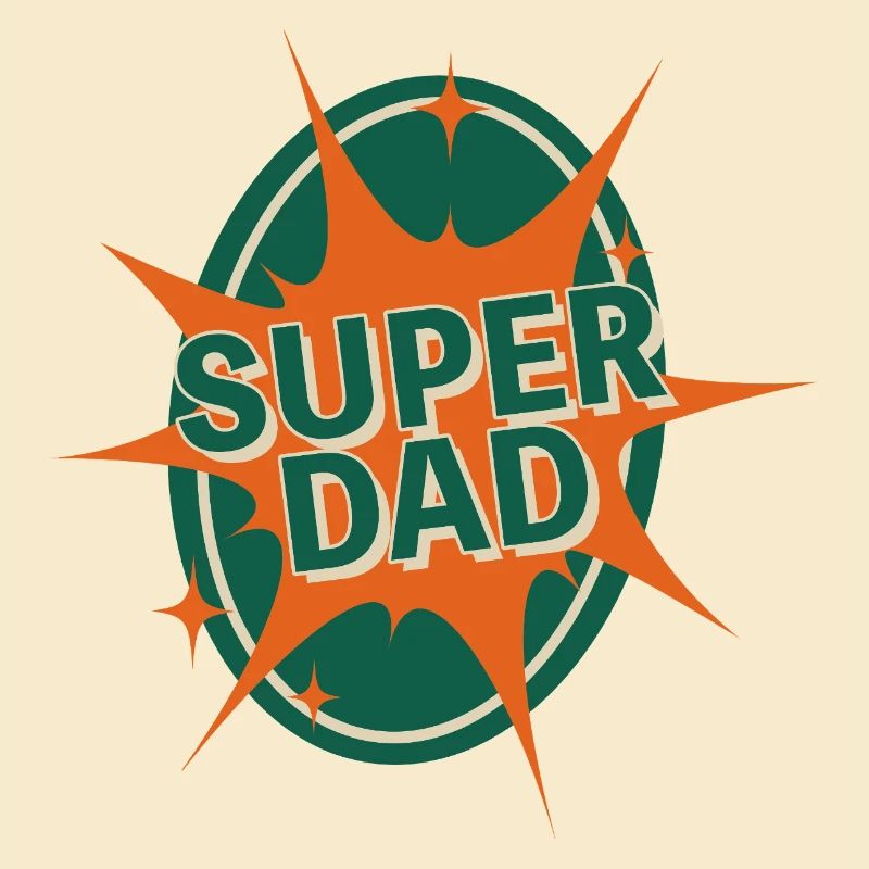 Conception de style bande dessinée Super Dad