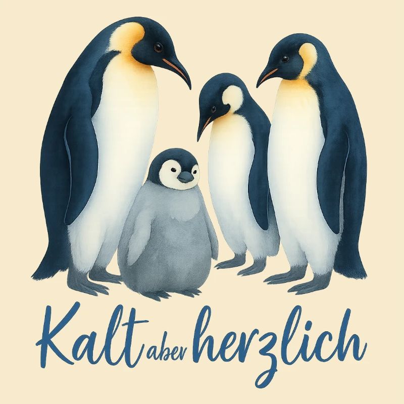 Blaue Winterpinguine