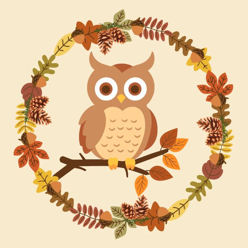 Herbstliche Eulenkranz 
