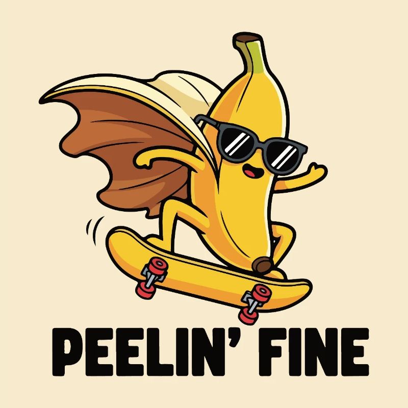 Schlittschuh Banane