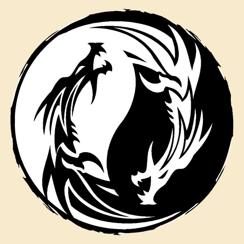 Drache Yin Yang